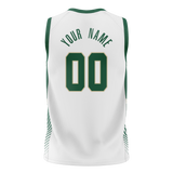 Custom Team Design White & Kelly Green Colors Design Sports Basketball Jersey BS00MB010215