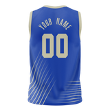 Custom Team Design Blue & Silver Colors Design Sports Basketball Jersey BS00MB032004