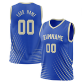 Custom Team Design Blue & Silver Colors Design Sports Basketball Jersey BS00MB032004