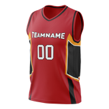 Custom Team Design Red & Black Colors Design Sports Basketball Jersey BS00MH040901