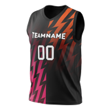 Custom Team Design Black & Pink Colors Design Sports Basketball Jersey BS00MH100125