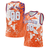 Custom Team Design Orange & White Colors Design Sports Basketball Jersey BS00NYK091002