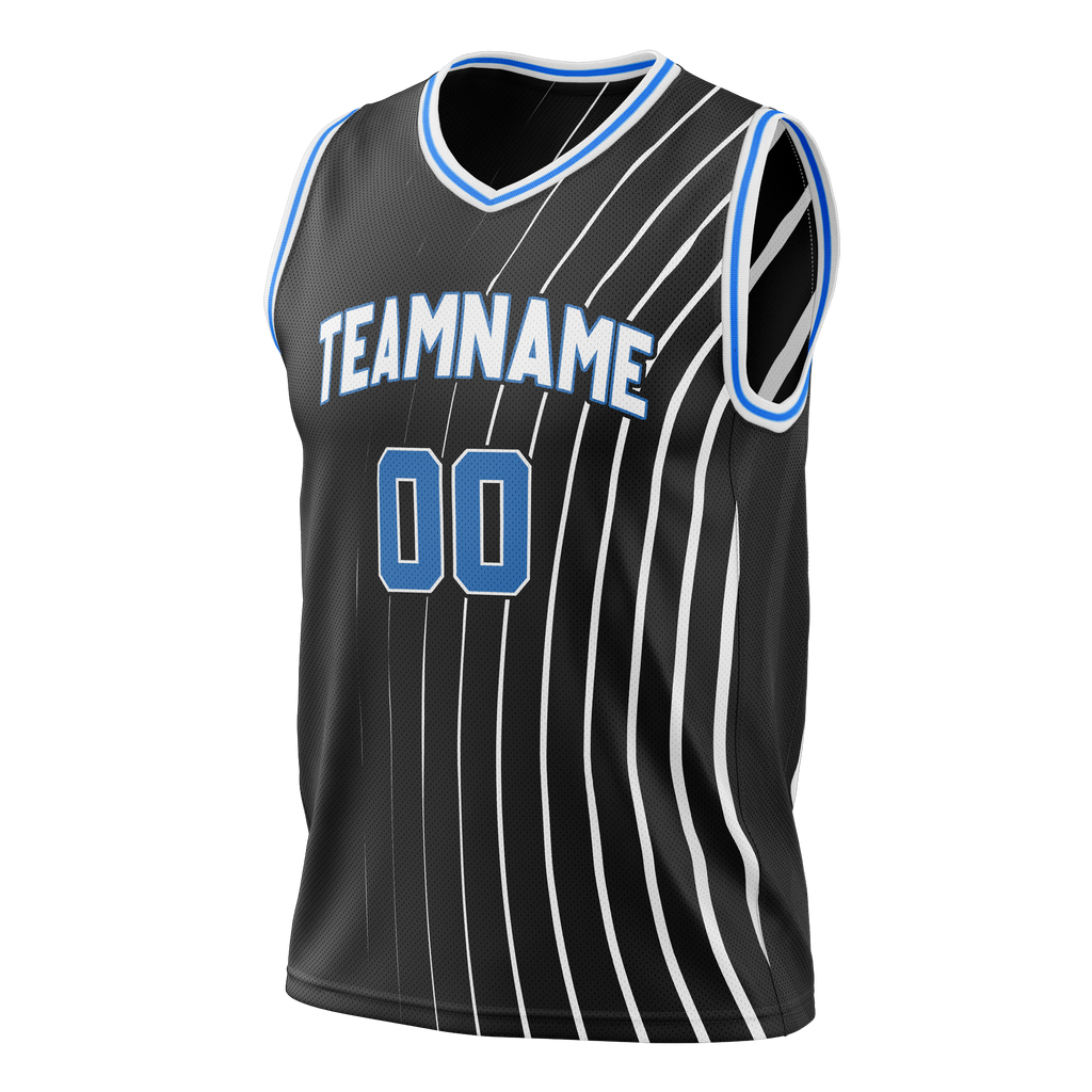 Custom Team Design Black & White Colors Design Sports Basketball Jersey BS00OM020102