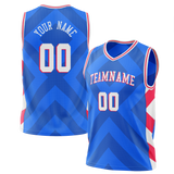 Custom Team Design Blue & Red Colors Design Sports Basketball Jersey BS00P7022009