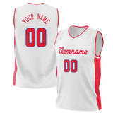 Custom Team Design White & Red Colors Design Sports Basketball Jersey BS00P7050209