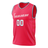 Custom Team Design Red & White Colors Design Sports Basketball Jersey BS00P7080902