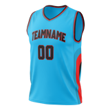 Custom Team Design Blue & Red Colors Design Sports Basketball Jersey BS00PS092009
