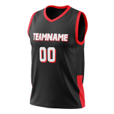 Custom Team Design Black & Red Colors Design Sports Basketball Jersey BS00PTB050109