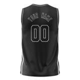 Custom Team Design Black & Gray Colors Design Sports Basketball Jersey BS00SAS020103