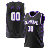 Custom Team Design Black & Purple Colors Design Sports Basketball Jersey BS00SK080123