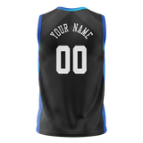 Custom Team Design Black & Blue Colors Design Sports Basketball Jersey BS00UJ100120