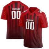 Custom Team Design Red & Maroon Colors Design Sports Football Jersey FT00AF040908