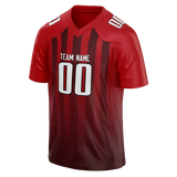 Custom Team Design Red & Maroon Colors Design Sports Football Jersey FT00AF040908