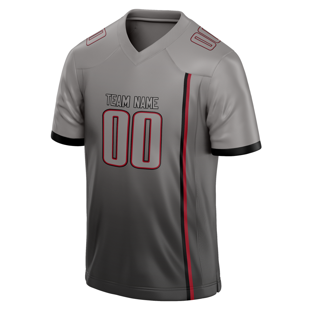 Custom Team Design Gray & Red Colors Design Sports Football Jersey FT00AF050309