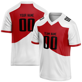 Custom Team Design White & Red Colors Design Sports Football Jersey FT00AF090209