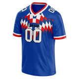 Custom Team Design Blue & Red Colors Design Sports Football Jersey FT00BB062009