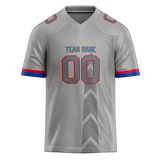 Custom Team Design Silver & Gray Colors Design Sports Football Jersey FT00BB080403