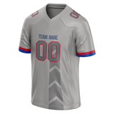 Custom Team Design Silver & Gray Colors Design Sports Football Jersey FT00BB080403