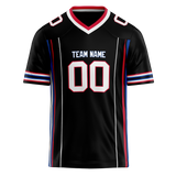 Custom Team Design Black & Red Colors Design Sports Football Jersey FT00BB090109