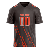 Custom Team Design Camo & Orange Colors Design Sports Football Jersey FT00CB010610