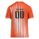 Custom Team Design Orange & White Colors Design Sports Football Jersey FT00CB041002