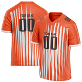 Custom Team Design Orange & White Colors Design Sports Football Jersey FT00CB041002