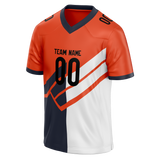 Custom Team Design Orange & White Colors Design Sports Football Jersey FT00CB061002