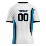 Custom Team Design White & Blue Colors Design Sports Football Jersey FT00CP040220