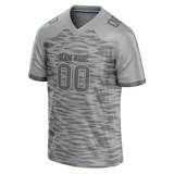 Custom Team Design Silver & Gray Colors Design Sports Football Jersey FT00DC060403