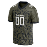 Custom Team Design Camo & Black Colors Design Sports Football Jersey FT00DL060601