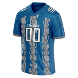 Custom Team Design Blue & Gray Colors Design Sports Football Jersey FT00DL102003