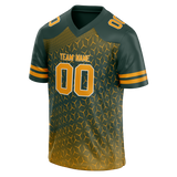 Custom Team Design Kelly Green & Yellow Colors Design Sports Football Jersey FT00GBP091512