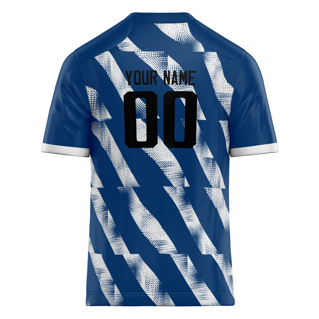 Custom Team Design Royal Blue & White Colors Design Sports Football Jersey FT00IC061902