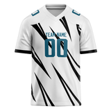Custom Team Design White & Black Colors Design Sports Football Jersey FT00JJ030201