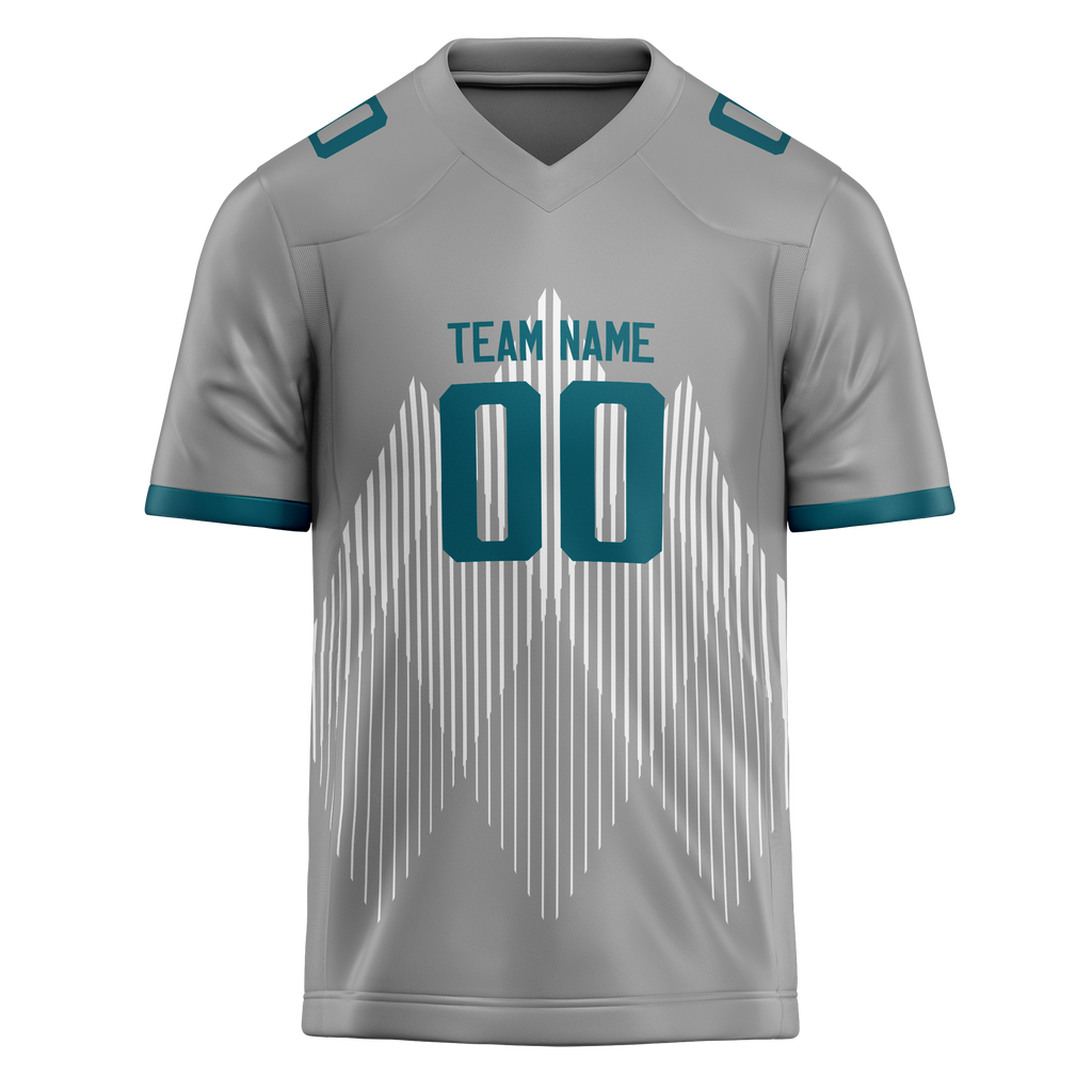 Custom Team Design Gray & Silver Colors Design Sports Football Jersey FT00JJ080304