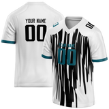 Custom Team Design White & Black Colors Design Sports Football Jersey FT00JJ100201