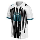 Custom Team Design White & Black Colors Design Sports Football Jersey FT00JJ100201