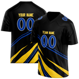Custom Team Design Black & Yellow Colors Design Sports Football Jersey FT00LAR060112