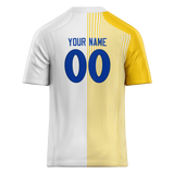 Custom Team Design White & Yellow Colors Design Sports Football Jersey FT00LAR090212