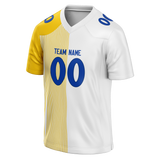 Custom Team Design White & Yellow Colors Design Sports Football Jersey FT00LAR090212