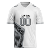 Custom Team Design White & Gray Colors Design Sports Football Jersey FT00LVR040203