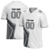 Custom Team Design White & Gray Colors Design Sports Football Jersey FT00LVR040203