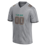 Custom Team Design Silver & Gray Colors Design Sports Football Jersey FT00MD050403