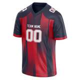 Custom Team Design Navy Blue & Red Colors Design Sports Football Jersey FT00NEP071809