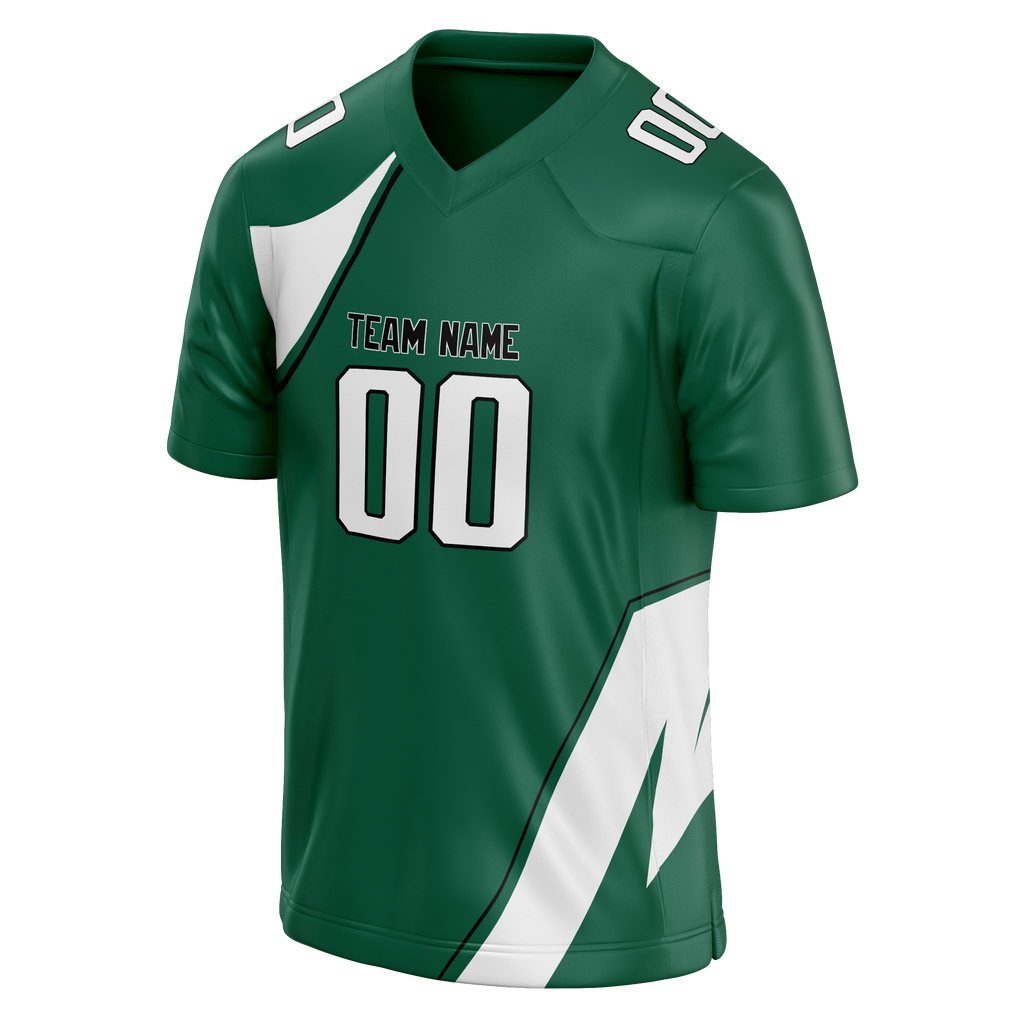 Custom Team Design Kelly Green & White Colors Design Sports Football Jersey FT00NYJ011502