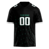 Custom Team Design Black & Kelly Green Colors Design Sports Football Jersey FT00NYJ030115