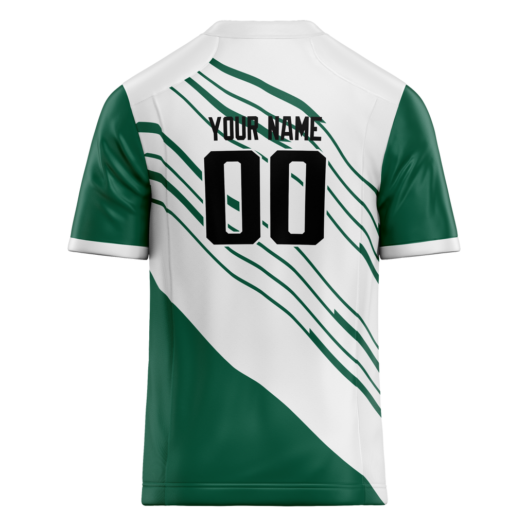 Custom Team Design White & Kelly Green Colors Design Sports Football Jersey FT00NYJ060215
