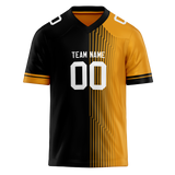 Custom Team Design Black & Yellow Colors Design Sports Football Jersey FT00PS050112