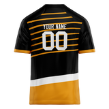Custom Team Design Black & Gold Colors Design Sports Football Jersey FT00PS090113