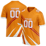 Custom Team Design Light Orange & White Colors Design Sports Football Jersey FT00TBB091102